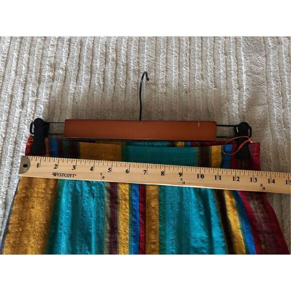 CIDER STRIPED ELASTIC WAIST WIDE LEG TROUSERS SZ M - Picture 10 of 14